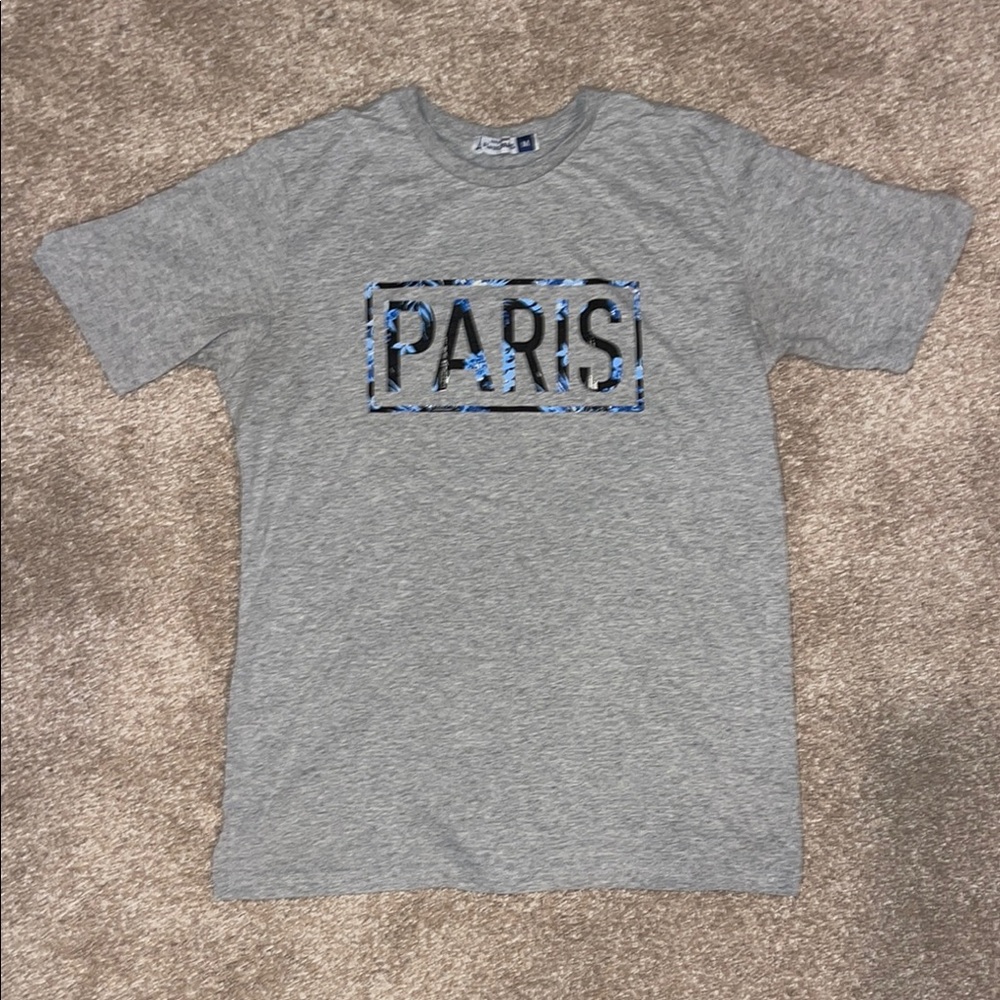 Gray Paris Graphic T-Shirt